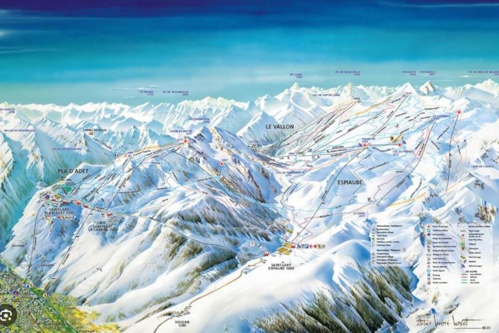 Apartament Vue Panoramique Sur Les Pyrenees Saint-Lary-Soulan Zewnętrze zdjęcie